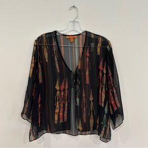 Harari 100% silk tie top XL